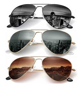 KALIYADI Classic Aviator Sunglasses for Men Women Driving Sun glasses Polarized Lens UV Blocking