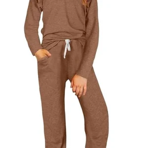 Yekaty Kids Girls Clothes Stylish Ruffled Tops and Pants with Pockets Clothing Sets 2 Piece Outfits