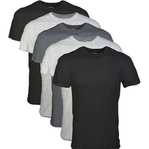 The Gildan Men’s Crew T-Shirts Multipack (Style G1100) offers soft, breathable fabric , layering, or casual comfort.